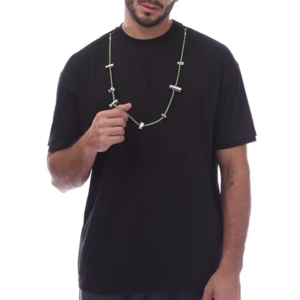 Ambush Stoppers T-Shirt Black Neon Green Cord Mens Size M NWOT Tee Medium